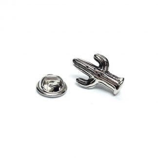 Spikey Cactus Lapel Pin Badge