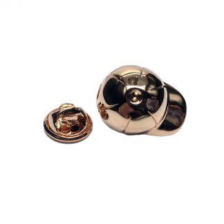 Rose Gold Jockeys Riding Hat / Helmet Lapel Pin Badge