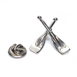 Crossed Rowing Oars Lapel Pin Badge (AJTP86)