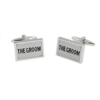 Rectangular Wedding Cufflinks - Multiple titles available