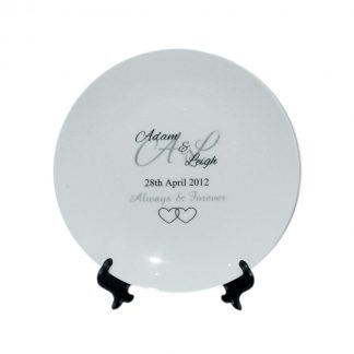 Personalised Wedding Couple Commemorative Plate