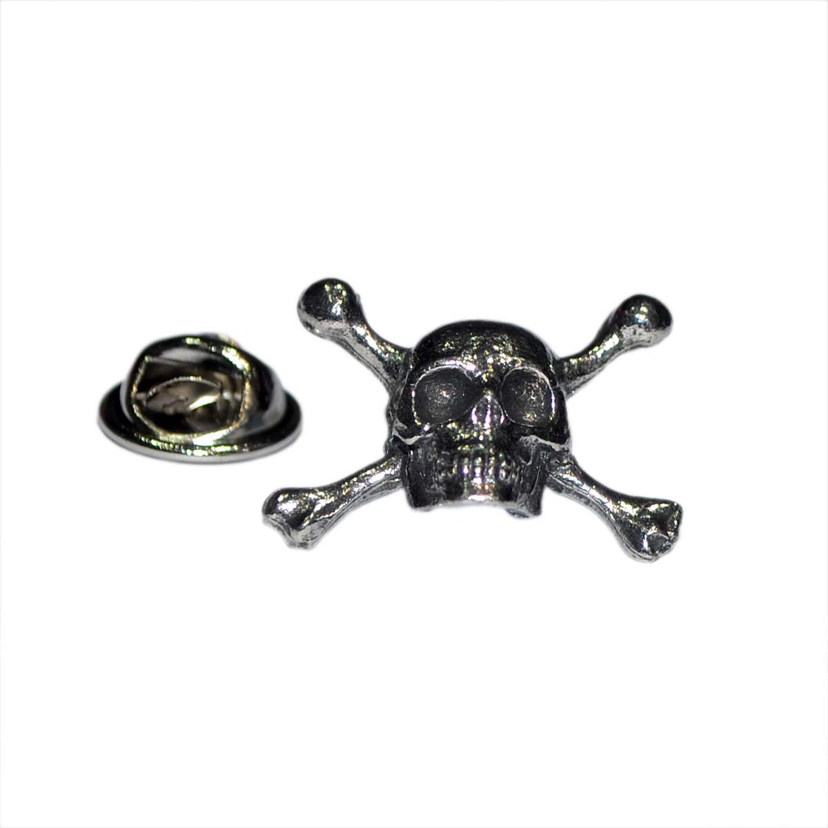 Skull & Crossbones Pewter Lapel Pin Badge
