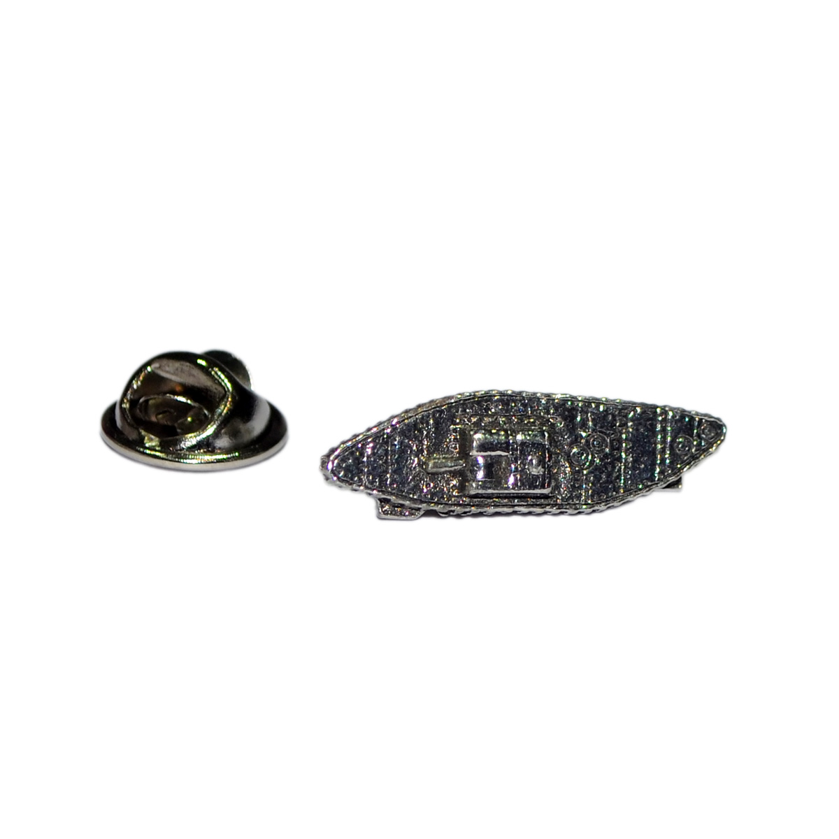 WW1 Army Tank Pewter Lapel Pin Badge