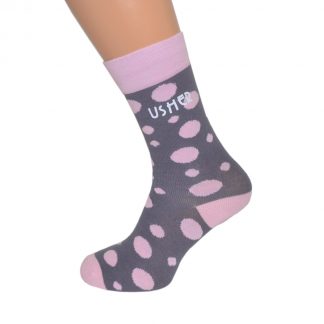 Pale Pink Funky Wedding Role Socks