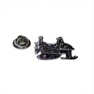 Antique finish Skidoo Snowmobile Lapel Pin Badge