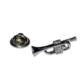 Small Trumpet Music Lapel Pin Badge