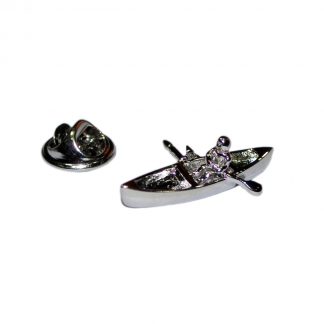 Canadian Canoe Kayak with Paddler Lapel Pin Badge