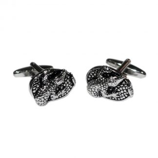 Round Alligator Crocodile Cufflinks