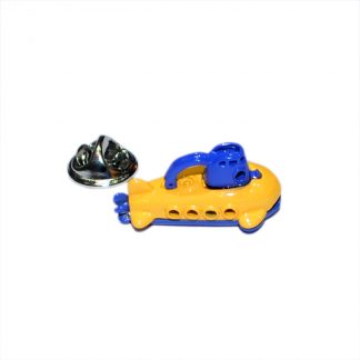 Yellow & Blue Submarine Lapel Pin Badge
