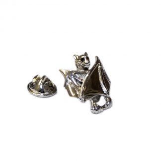Bat with Closed wings and black eyes Lapel Pin Badge (AJTP34A)