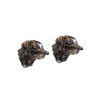 English Made Pewter Dog Labrador Head Cufflinks