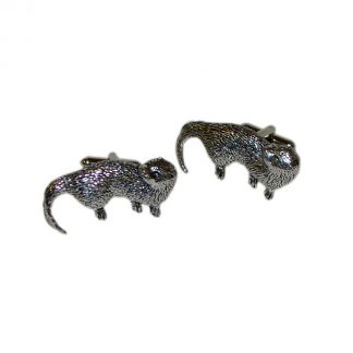 English Made Otter Pewter Cufflinks