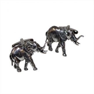 English Made Pewter Elephant Cufflinks