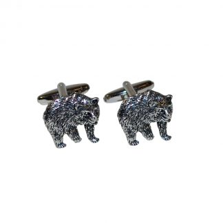 English Made Pewter Bears Cufflinks