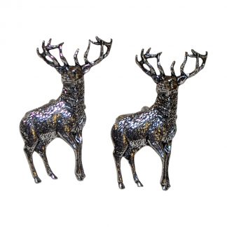 English Made Pewter Standing Stag Cufflinks