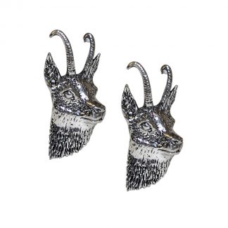 English Made Goats Head Pewter Cufflinks