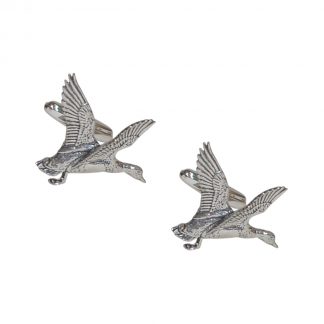 English Made Mallard Duck Pewter Cufflinks