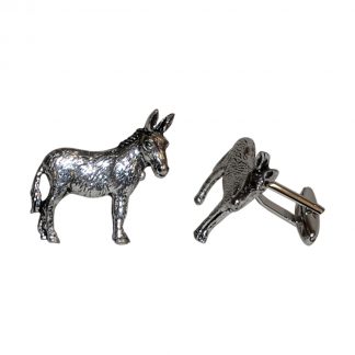 English Made Donkeys Pewter Cufflinks