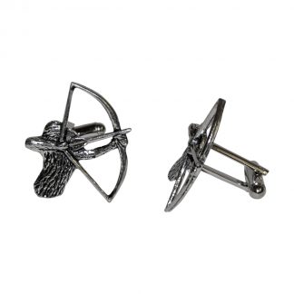 English Made Archer Pewter Cufflinks