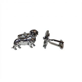English Made Dachshund Dog Pewter Cufflinks