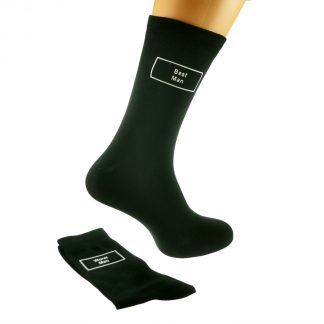 Best Man / Worst Man Black Comedy Cotton Rich Wedding Socks