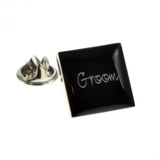 Wedding Script Style Lapel Pin Badges