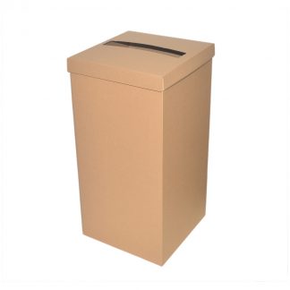 Natural Craft Style Brown Card Wedding Post Box