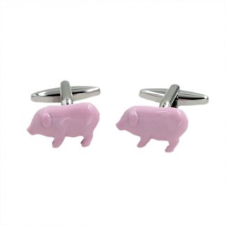 Pink Pigs Farm Animal Cufflinks