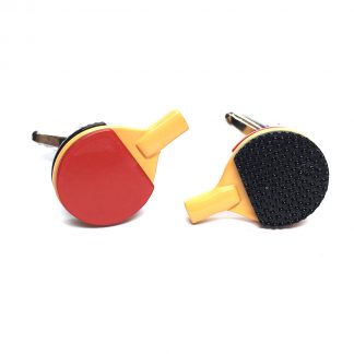 Ping Pong Coloured Table Tennis Bats Cufflinks