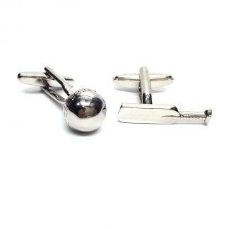 Cricket Bat and Ball Cufflinks