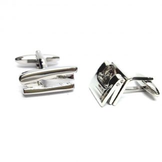 Office Stapler & Hole Punch mixed pair of cufflinks