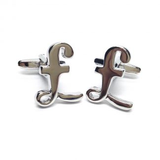 Sterling Pound £ Sign Money Cufflinks