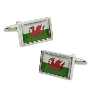 Wales Flag Welsh Cufflinks