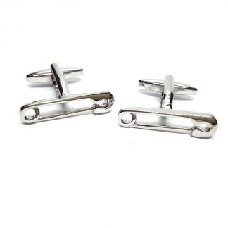 Safety Pin Christening Baby New Dad Cufflinks