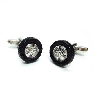 Car Tyre & Wheel Cufflinks