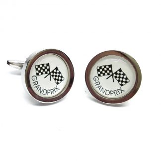 Round Grand Prix F1 Motor Racing Cufflinks