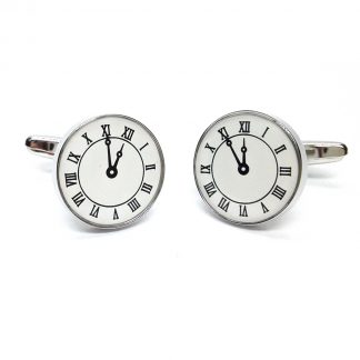 Classic Clock Face Watch Style Cufflinks