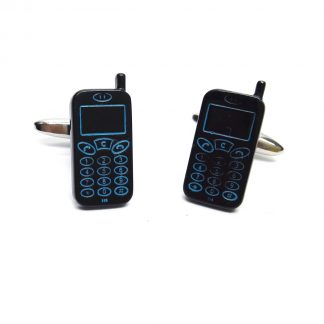 Black Mobile Phone Cufflinks