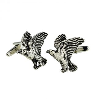 Swooping Hawk in Flight Cufflinks
