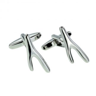 Make a Wish Wishbone Cufflinks