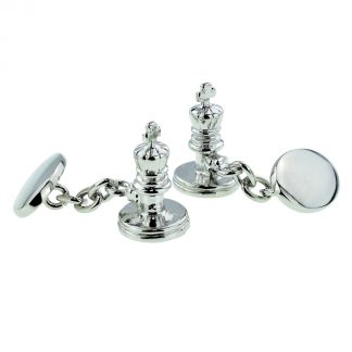 King Chess Pieces Chain Cufflinks