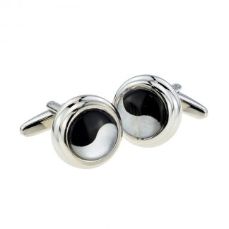 Yin and Yang Mother Of Pearl Classic Cufflinks