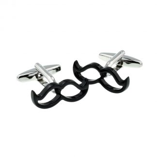 Black Moustache Cufflinks