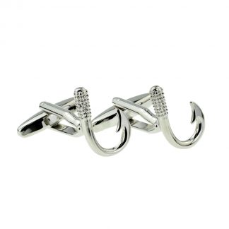 Value Saver Fishing Hook fishermans Cufflinks