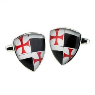 Multiple Knights Templar Cross Shield Cufflinks