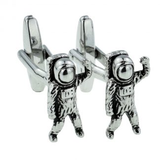 Astronaut Spaceman, Space, Alien, UFO Cufflinks