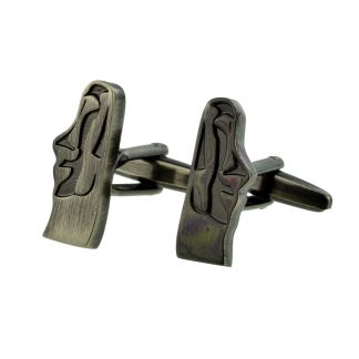 Easter Island Moai statue head Cufflinks