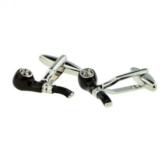 Smoking Pipe Smokers Cufflinks