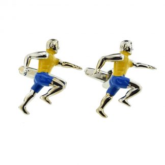 Athletics Running Sprinter Ironman Marathon Cufflinks