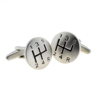Matt Car Gearstick Cufflinks